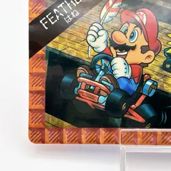 Bowser Super Mario World Mario Kart Top Sun 90s Card HOLO Nintendo Japan Rare - Image 3