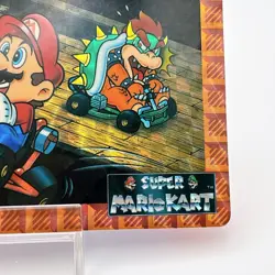 Bowser Super Mario World Mario Kart Top Sun 90s Card HOLO Nintendo Japan Rare - Image 5