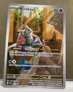 Pokemon Mimikyu SVP 075 Paldean Fates Full Art Holo Black Star Promo NM - Image 4