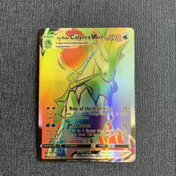 Pokemon 202/198 Ice Rider Calyrex VMAX Chilling Reign Rainbow Secret Rare - Image 1