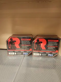 2x Pokemon TCG tins Team Rocket’s Mewtwo and Nidoking Tin - Sealed - In Hand - Image 2