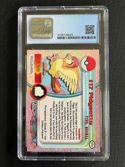 CGC PRISTINE 10 Topps Chrome Pidgeotto #17 Holo Rare Pokemon TV 2000 Mint - Image 2