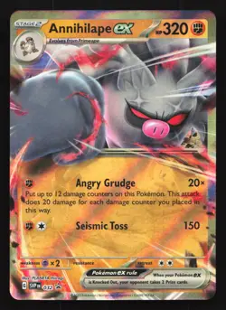 Pokemon Annihilape ex SVP 032 Scarlet & Violet Holo Black Star Promo LP - Image 1