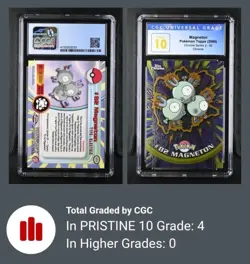 ⚡Pokemon Topps Chrome: Series 2: Magneton #82: CGC PRISTINE 10! POP 4! ⚡ - Image 3
