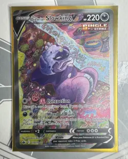 Pokemon TCG Galarian Slowking V Alt Art 179/198 Chilling Reign NM - Image 1