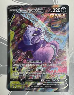 Pokemon TCG Galarian Slowking V Alt Art 179/198 Chilling Reign NM - Image 2