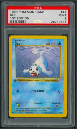 Pokemon 1st Edition Base Set Seel 41/102 PSA 9 - Image 1