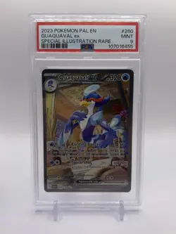 2023 Pokemon SV02: Paldea Evolved Quaquaval ex #260 PSA 9 MINT - Image 1
