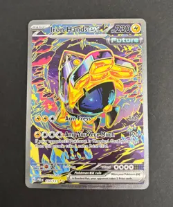 2025 Pokemon Iron Hands 154/131 Prismatic Evolutions Ultra Rare Holo NM - Image 1