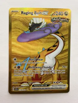 Raging Bolt ex #218/162 SV05: Pokemon Temporal Forces Holo NM - Image 1