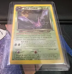 Pokemon TCG Dark Crobat 2/105 Neo Destiny Holo Rare Unlimited English Stage 2 - Image 1