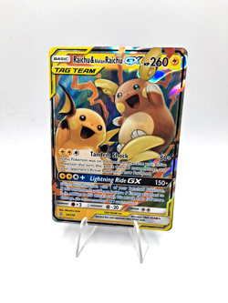 Raichu & Alolan Raichu GX 54/236 Unified Minds English Pokemon Tag Team NM - Image 1