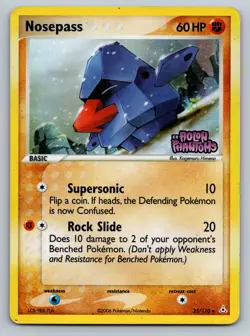 Pokemon TCG Nosepass Ex Holon Phantoms Reverse Holo 25/110 HP - Image 1