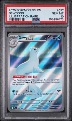Dewgong 097/094 Illustration Rare Pfl En-phantasmal Flames Pokemon PSA 10 - Image 1