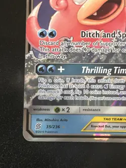The Pokemon Company Slowpoke & Psyduck GX Unified Minds 35/236 Holo UR Eng 2019 - Image 2