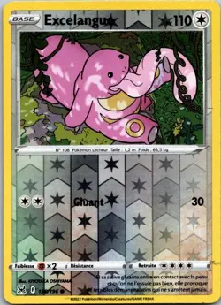 Carte Pokemon Excelangue 138/196 Reverse - 2022 - Image 1