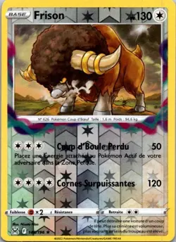 Carte Pokemon Frison 148/196 Reverse - 2022 - Image 1
