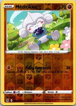 Carte Pokemon Meditikka 099/196 Reverse - 2022 - Image 1