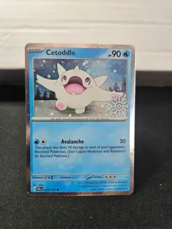 Pokemon TCG Cetoddle 053/193 Holiday Calendar Cosmo Holo - Image 1