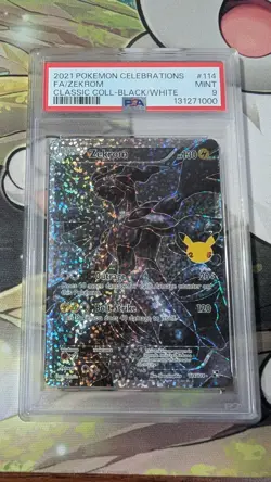 Pokemon Celebrations Zekrom 114/114 Classic Collection PSA Mint 9 English - Image 1