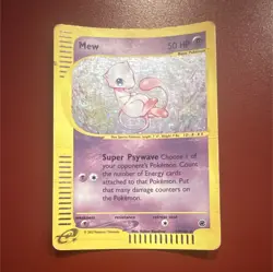 The Pokemon Company Mew 019/165 Expedition Base Set Holo Rare English 2002 50HP - Image 1