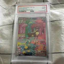 Pokemon Sawsbuck Illustration Rare 166/162 SV05 Temporal Forces PSA 9 Holo 2024 - Image 1