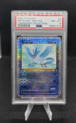 2002 Pokemon Legendary Collection Articuno Reverse Holo Foil 2/110 - PSA 8 - Image 1