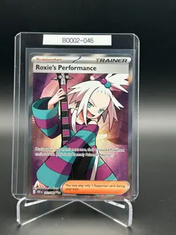 Pokemon TCG Roxie's Performance 112/086 Clash Rivals Full Art Trainer B0002-046 - Image 1