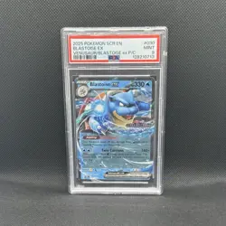 Pokemon Blastoise ex EX SCR Stellar Crown Holo 030/142 PSA 9 2025 - Image 2