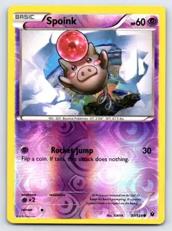 Spoink 30/124 Common Fates Collide Pokemon Reverse Holo Lightly Played - Image 1