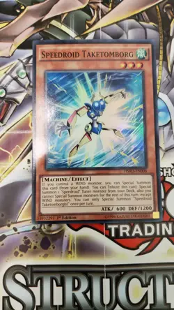 YuGiOh Speedroid Taketomborg HSRD-EN006 Super Rare - Image 1