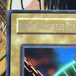 Right Arm of the Forbidden One RP01-EN019 LP Rare Unlimited Edition Yu-Gi-Oh - Image 2