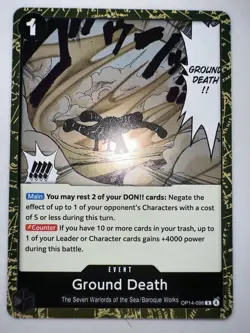 Ground Death R The Azure Sea's Seven OP14-096 MINT ONE PIECE FREE SHIPPING - Image 1