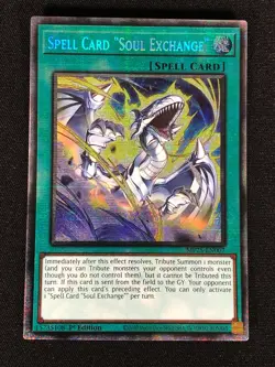 Yugioh Spell Card "Soul Exchange" MP25-EN007 1st Starlight (NM) - Image 1