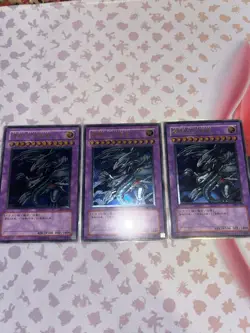 Yu-Gi-Oh Blue-Eyes Ultimate Dragon SDX-001 Ultimate Rare Card X3 - Image 1