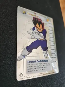 Dragon Ball Z Vegeta 195 Hi-Tech Score Trunks Saga. Collectible Card - Image 3