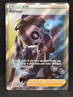 Allister 179/185 Vivid Voltage Ultra Rare Full Art 2020 Pokemon Card - Image 1