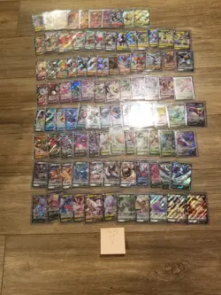 Pokemon massive 115 V's card LOT- Japanese -NO DUPES - Image 1