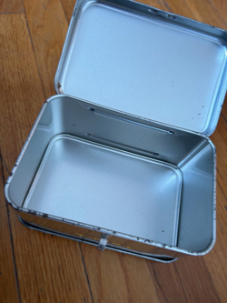 vtg 1998 Nintendo Pokemon TIN Squirtle Pikachu Eevee Butterfree card storage box - Image 2