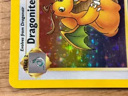 Pokemon TCG Dragonite Fossil 4/62 Holo Rare English Card 1999 - Image 5
