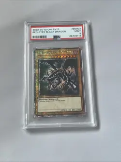 Yugioh Red-Eyes Black Dragon TN23-EN003 Quarter Century Rare PSA 9 - Image 1