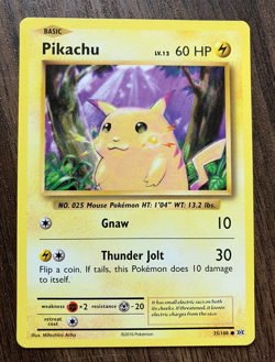 Pikachu 35/108 - 2016 Pokemon Evolutions Common Card - CLEAN NM - Image 1