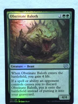 Obstinate Baloth 187 The Brothers' War Foil Magic The Gathering - Image 3