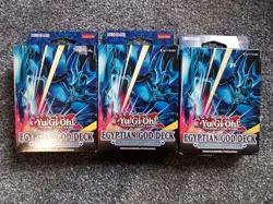 3 x Yugioh TCG Egyptian God Structure Deck: Obelisk the Tormentor New & Sealed - Image 1