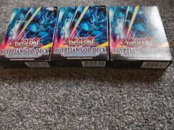 3 x Yugioh TCG Egyptian God Structure Deck: Obelisk the Tormentor New & Sealed - Image 2