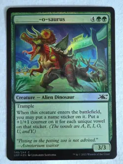_____-o-saurus 148/244 Unfinity Foil Magic The Gathering TCG - Image 1