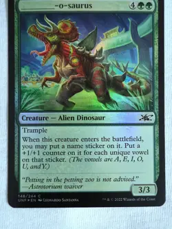 _____-o-saurus 148/244 Unfinity Foil Magic The Gathering TCG - Image 2