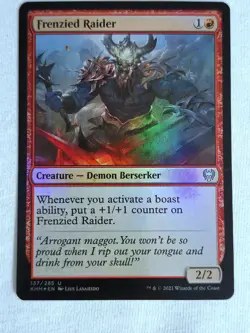 Frenzied Raider 137/285 Kaldheim Foil Magic The Gathering TCG - Image 2