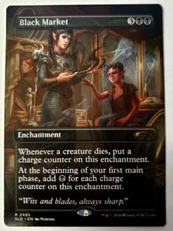 Black Market - Rare - MTG Dungeons & Dragons Secret Lair - 2485 NM - Image 1