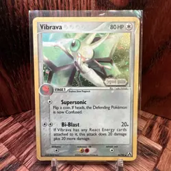 Pokemon Card - Vibrava Legend Maker 46/92 Uncommon Reverse Holo Stamped - Image 1